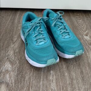 HOKA Bondi 7 teal blue size 9.5